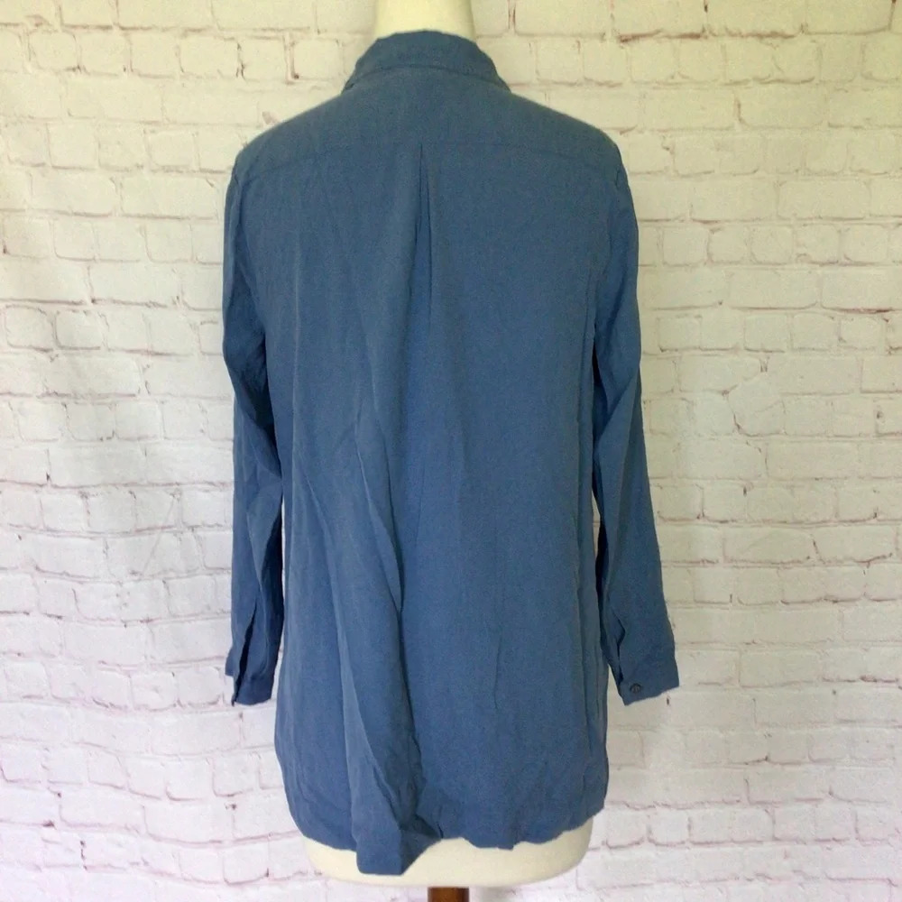 J. Jill 100% Silk Button Down Long Sleeve Top - Size XSP - Picture 5 of 8